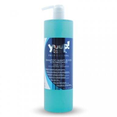 Yuup! Crisp Coat & Volumising Shampoo - profesionalus šampūnas šiurkščiam kailiui prižiūrėti, didinantis apimtį. Talpa: 1L