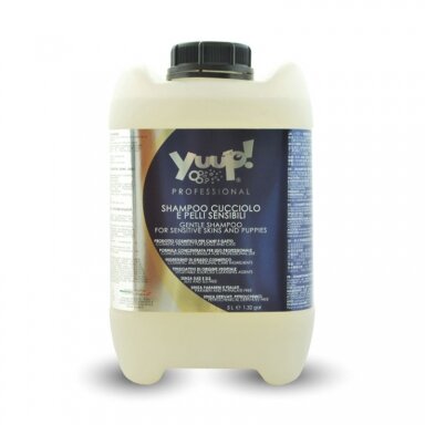 Yuup! Professional Gentle Shampoo - ypač švelnus šampūnas šuniukams ir alergiškiems bei turintiems jautrią oda šunims. Talpa: 10L Yuup! Professional Gentle Shampoo - ypač švelnus šampūnas šuniukams ir alergiškiems bei turintiems jautrią oda šunims. Talpa: 10L