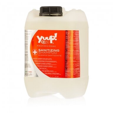Yuup Professional Sanitizing Shampoo - antiseptinis šampūnas veislėms, turinčioms odos problemų. Talpa: 5L Yuup Professional Sanitizing Shampoo - antiseptinis šampūnas veislėms, turinčioms odos problemų. Talpa: 5L