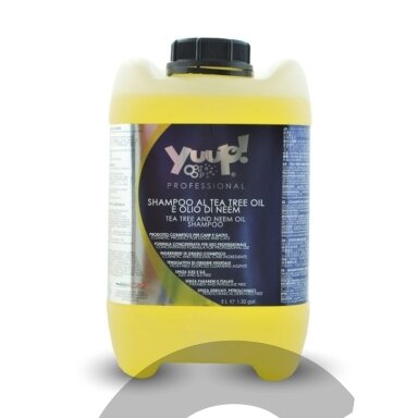 Yuup! Professional Tea Tree and Neem Oil Shampoo - profesionalus šampūnas, atbaidantis blusas, erkes ir kitus vabzdžius. Talpa: 10L Yuup! Professional Tea Tree and Neem Oil Shampoo - profesionalus šampūnas, atbaidantis blusas, erkes ir kitus vabzdžius. Talpa: 10L