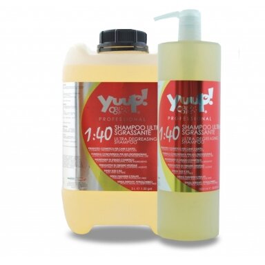 Yuup! Professional Ultra Degreasing Shampoo - profesionalus, efektyviai nuriebalinantis, šampūnas kruopščiam kailio valymui. Talpa: 5L Yuup! Professional Ultra Degreasing Shampoo - profesionalus, efektyviai nuriebalinantis, šampūnas kruopščiam kailio valymui. Talpa: 5L