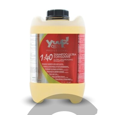 Yuup! Professional Ultra Degreasing Shampoo - profesionalus, efektyviai nuriebalinantis, šampūnas kruopščiam kailio valymui. Talpa: 10L Yuup! Professional Ultra Degreasing Shampoo - profesionalus, efektyviai nuriebalinantis, šampūnas kruopščiam kailio valymui. Talpa: 10L
