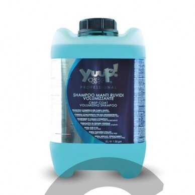 Yuup! Crisp Coat & Volumising Shampoo - profesionalus šampūnas šiurkščiam kailiui prižiūrėti, didinantis apimtį. Talpa: 10L Yuup! Crisp Coat & Volumising Shampoo - profesionalus šampūnas šiurkščiam kailiui prižiūrėti, didinantis apimtį. Talpa: 10L