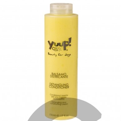 Yuup! Home detangling conditioner-kondicionierius sausiems ir pažeistiems plaukams, palengvinantis iššukavimą.Talpa: 250ml Yuup! Home detangling conditioner-kondicionierius sausiems ir pažeistiems plaukams, palengvinantis iššukavimą.Talpa: 250ml
