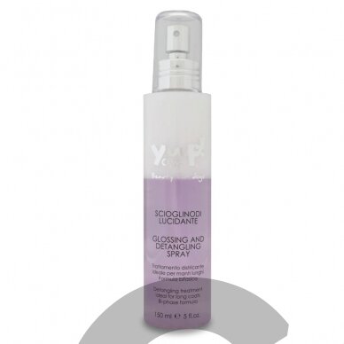 Yuup! Home Glossing and Detangling Spray 150ml - dviejų fazių maitinamasis purškiklis plaukams. Talpa: 150ml Yuup! Home Glossing and Detangling Spray 150ml - dviejų fazių maitinamasis purškiklis plaukams. Talpa: 150ml