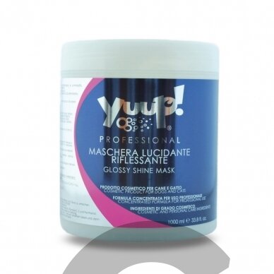 Yuup! Professional Glossy Shine Mask 1l - profesionali drėkinanti kaukė, priduodanti blizgesį. Talpa: 1L Yuup! Professional Glossy Shine Mask 1l - profesionali drėkinanti kaukė, priduodanti blizgesį. Talpa: 1L