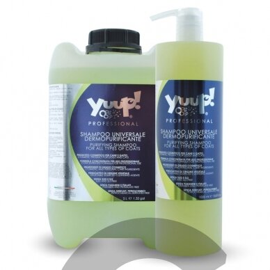Yuup! Professional Purifying Shampoo - universalus valomasis šampūnas visų tipų kailiams. Talpa: 250ml Yuup! Professional Purifying Shampoo - universalus valomasis šampūnas visų tipų kailiams. Talpa: 250ml