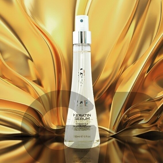 Yuup! Professional Keratin Serum Spray 150ml - intensyviai maitinantis ir drėkinantis purškiamas keratino serumas sausiems ir lūžinėjantiems plaukams. Talpa: 150ml