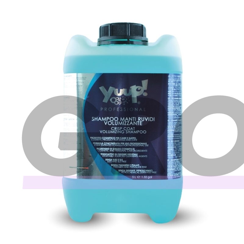 Yuup! Crisp Coat & Volumising Shampoo - profesionalus šampūnas šiurkščiam kailiui prižiūrėti, didinantis apimtį. Talpa: 10L Yuup! Crisp Coat & Volumising Shampoo - profesionalus šampūnas šiurkščiam kailiui prižiūrėti, didinantis apimtį. Talpa: 10L
