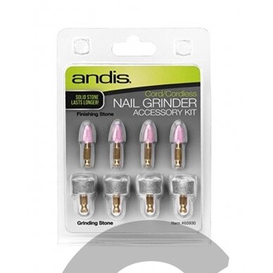 8 antgalių rinkinys šlifavimo dildės modeliui Andis Nail Grinder 1 8 antgalių rinkinys šlifavimo dildės modeliui Andis Nail Grinder 1